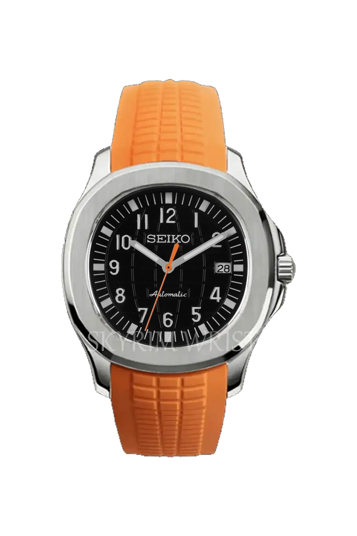 Relógio Seiko Mod Aquanaut Orange Black Black Preto