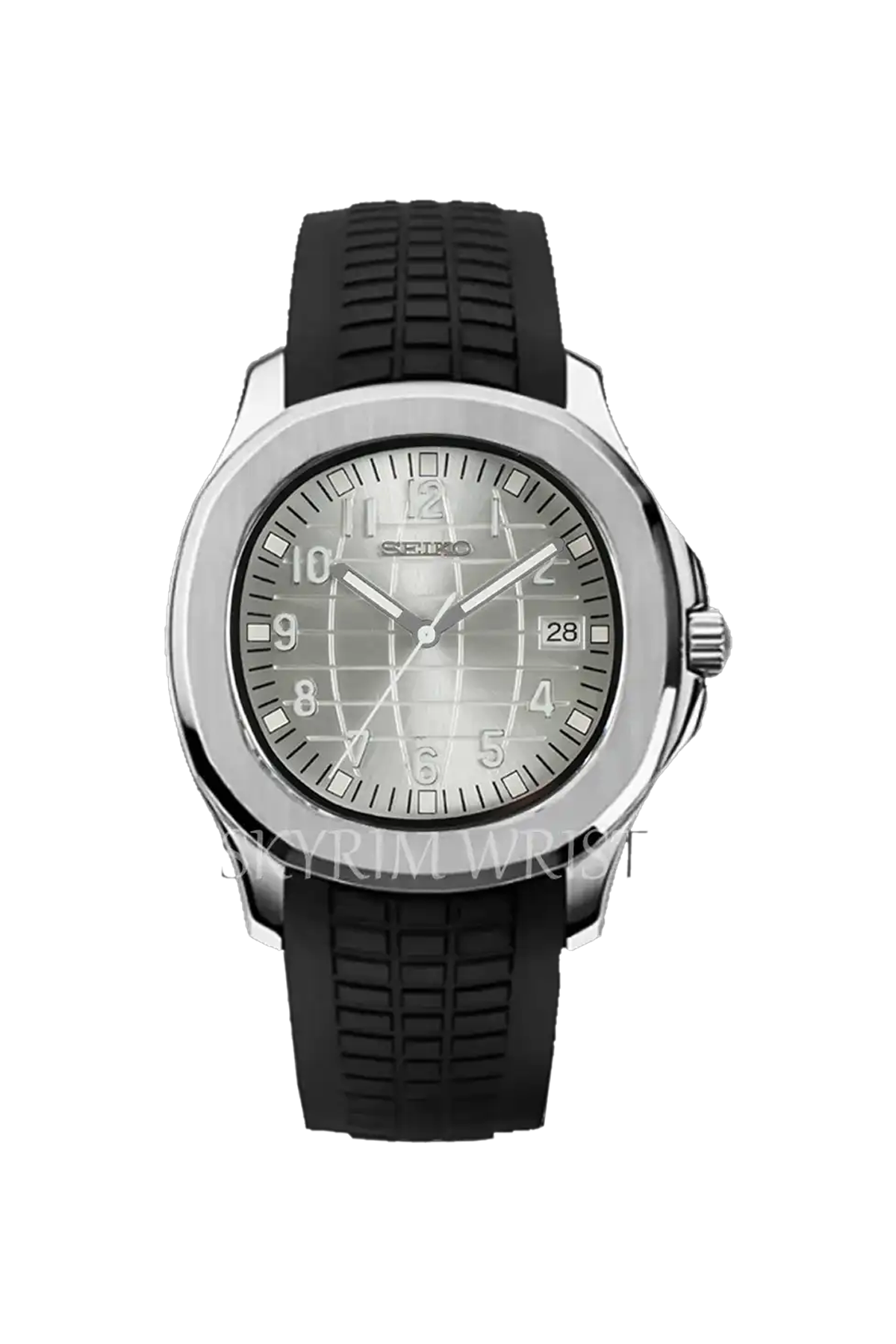 Relógio Seiko Mod Aquanaut Silver Silver Prata