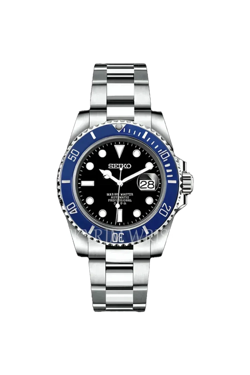 Relógio Seiko Mod Submariner Smurf Azul
