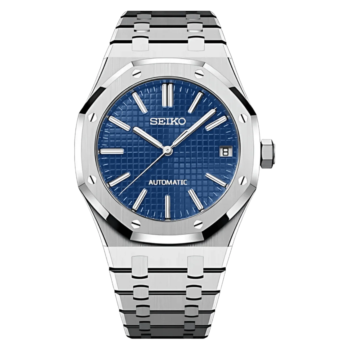 Relógio Seiko Mod Royal Oak Blue 41mm